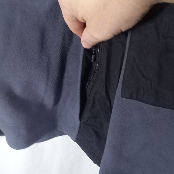 Spyder Charcoal Gray Black Colorblock Fleece Full-zip Jacket Size XL - Picture 4 of 9